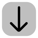 Arrow Long Down SVG Icon